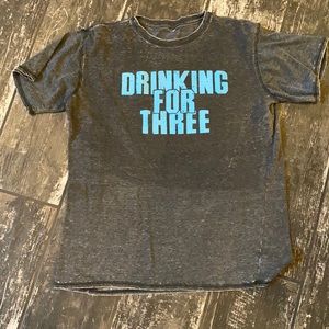 DRINKING FOR THREE - Husband pregnancy shirt